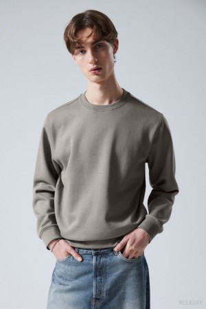 Weekday Standard Midweight Sweatshirt スウェットシャツ メンズ グレー Japan | D7V-3220