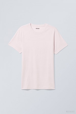 Weekday Standard Midweight T-shirt Tシャツ メンズ ライト紫 Japan | Z7K-5046