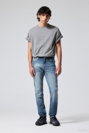 Weekday Sunday Slim Tapered Jeans デニム メンズ 青 Japan | W6R-5842