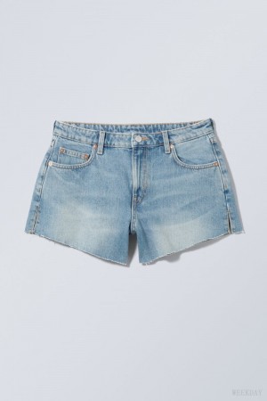 Weekday Swift Denim Shorts ショートパンツ レディース 青 Japan | L3H-8876