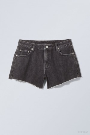 Weekday Swift Denim Shorts ショートパンツ レディース 黒 Japan | P9H-3806