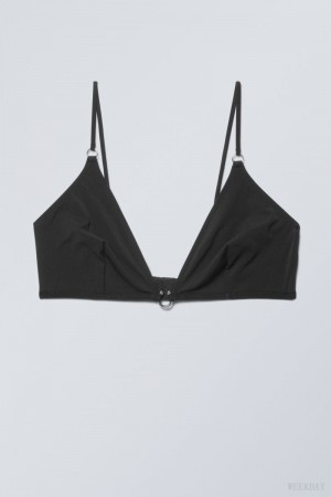 Weekday Tori Piercing Triangle Bra ブラ レディース 黒 Japan | Q8P-3663