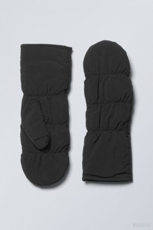 Weekday パッド入り Mittens アクセサリー レディース 黒 Japan | B5J-4992