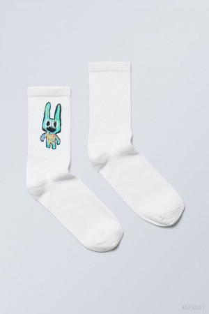 Weekday グラフィック 運動 Sock ソックス メンズ Rabbit Japan | S8H-7854