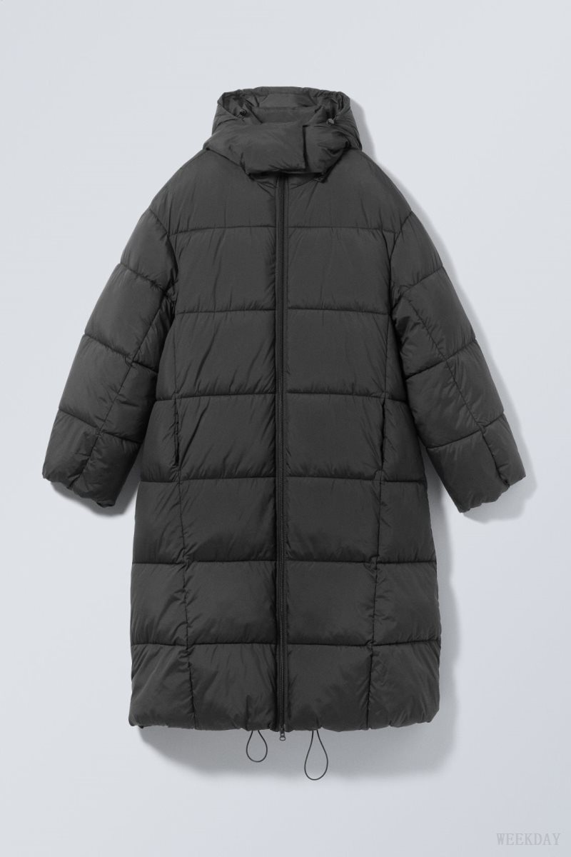 Weekday Aeris Puffer Coat コート レディース 黒 Japan | L3R-9220