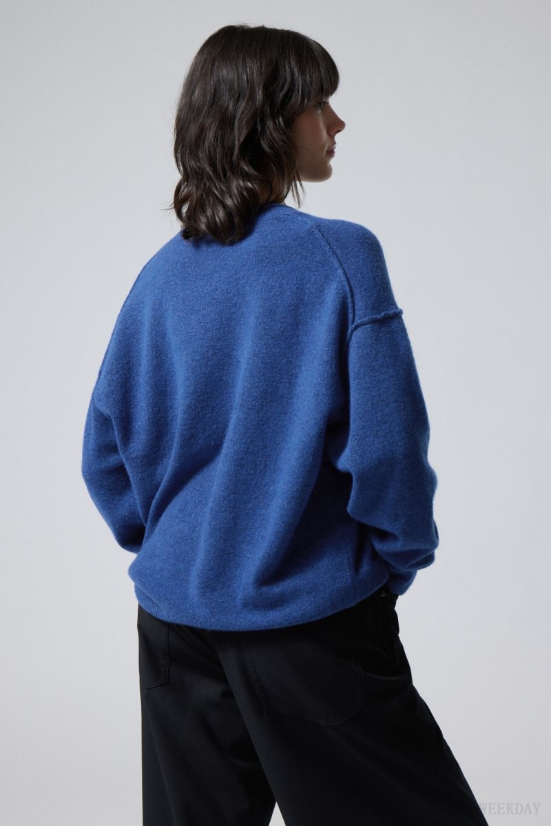 Weekday Annie Knit Sweater セーター レディース 青 Japan | J1P-8391