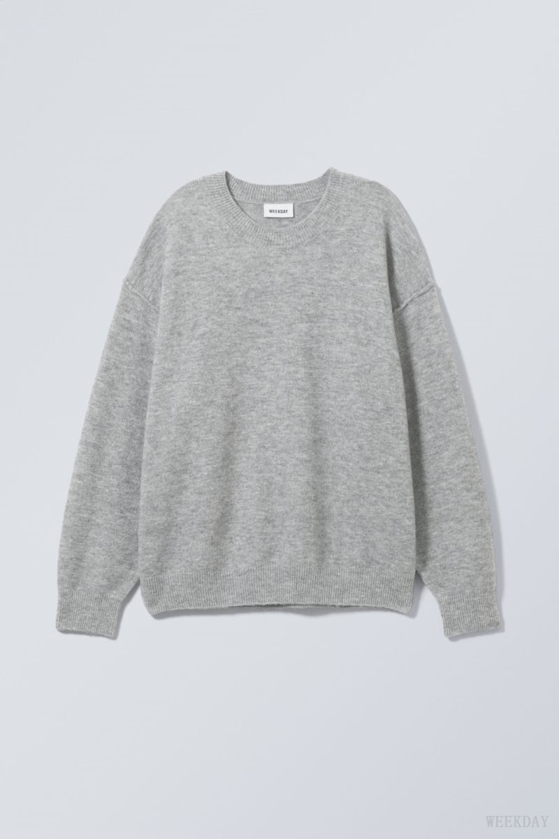 Weekday Annie Knit Sweater セーター レディース グレー Japan | S8D-1751