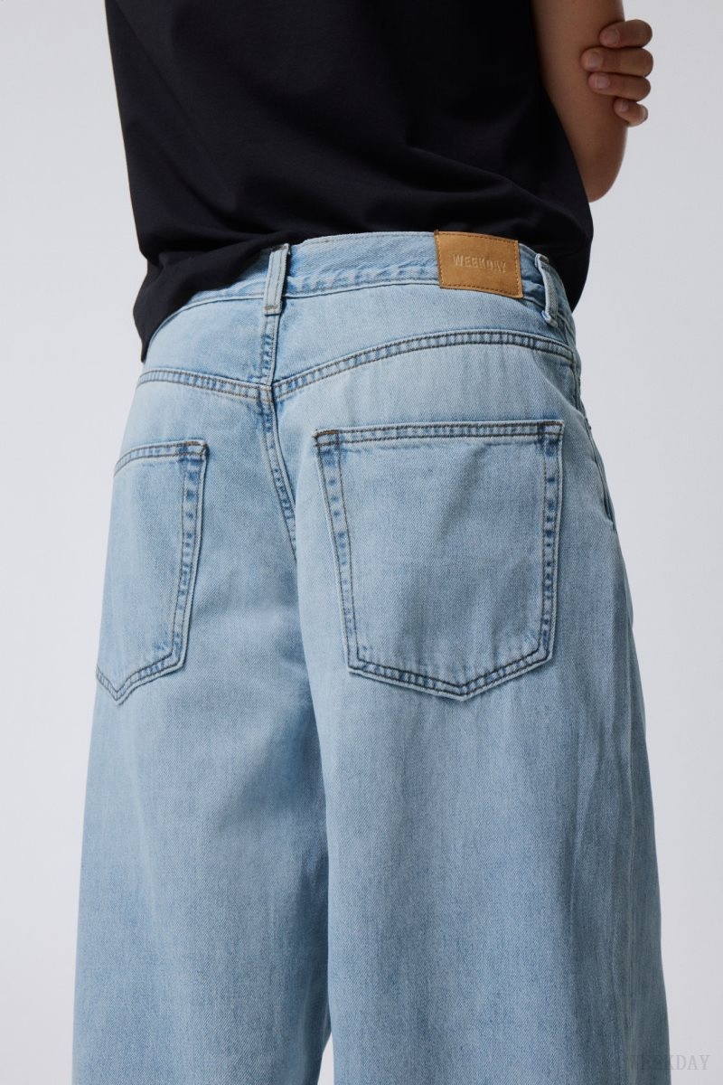 Weekday Astro Loose Baggy Jeans デニム レディース 青 Japan | L0P-6249