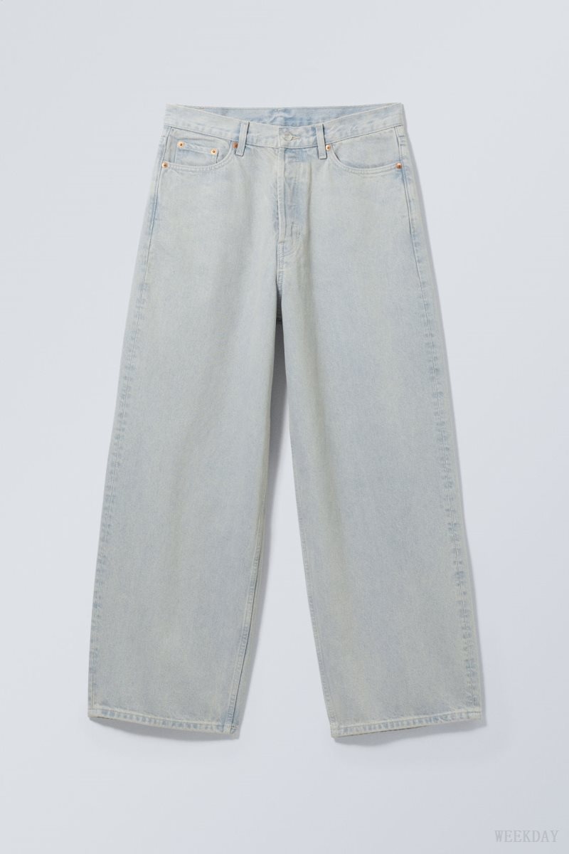 Weekday Astro Loose Baggy Jeans デニム メンズ 青 Japan | M7D-5631