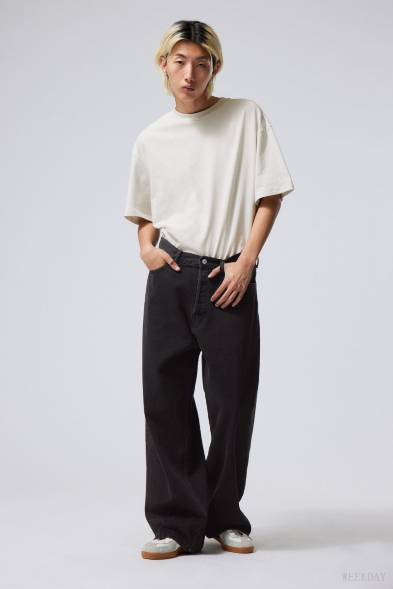 Weekday Astro Loose Baggy Jeans デニム レディース 黒 Japan | M9M-0206