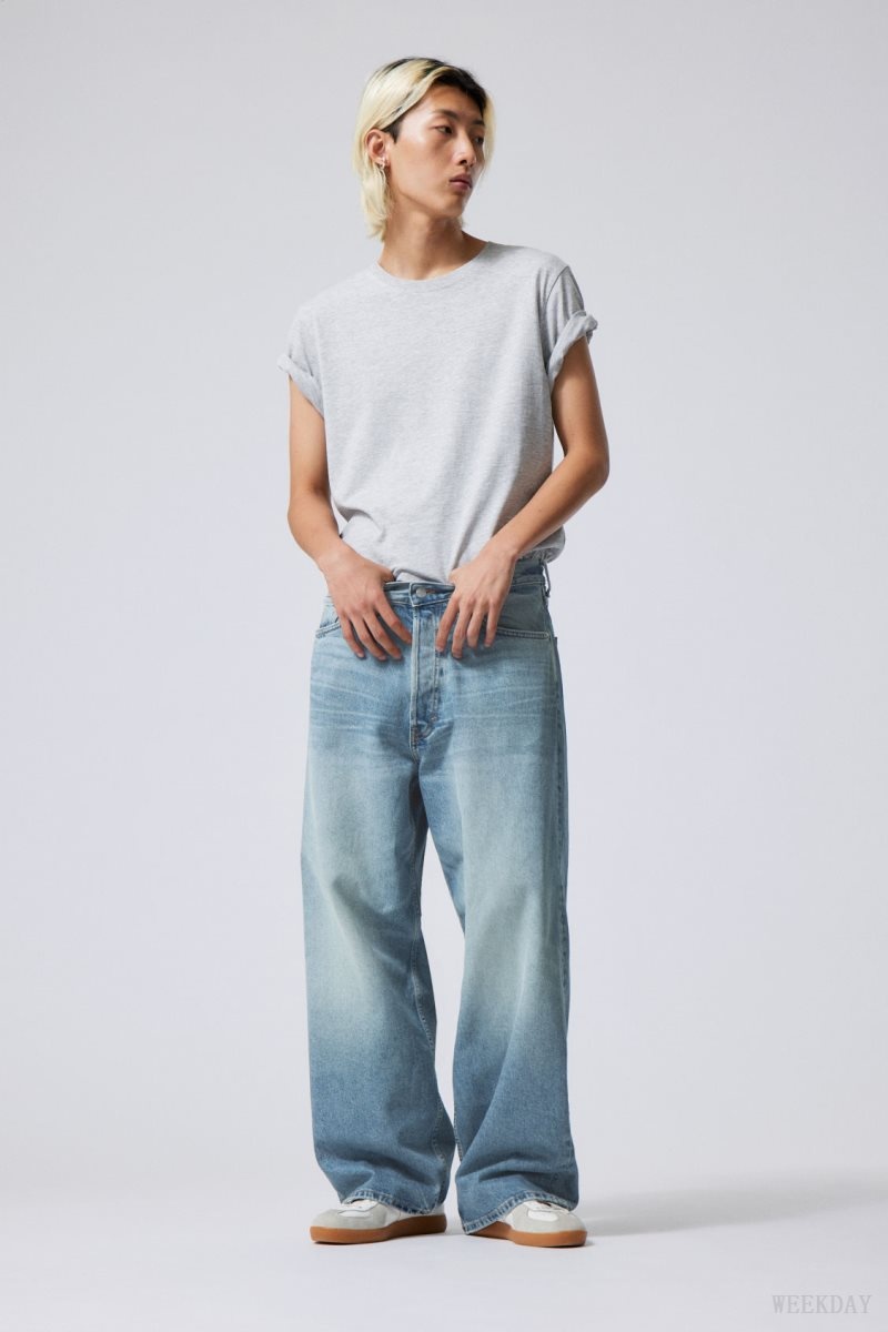 Weekday Astro Loose Baggy Jeans デニム レディース 青 Japan | T0V-8533