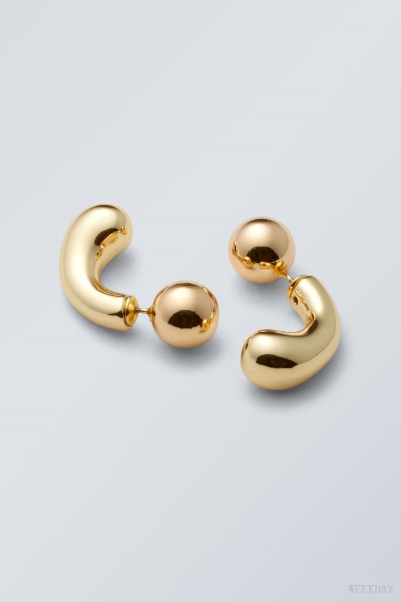 Weekday Bean Earrings ジュエリー レディース Golden Japan | S0N-2500