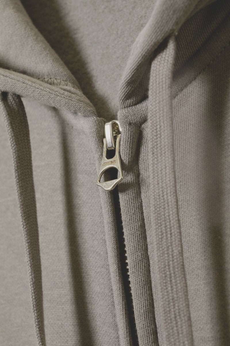 Weekday Boxy Midweight Zip Hoodie パーカー メンズ グレー Japan | P1O-2242