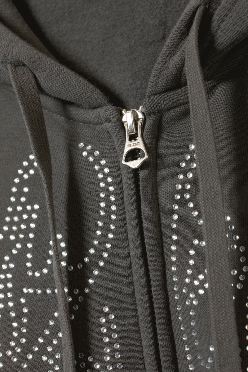 Weekday Boxy グラフィック Zip Hoodie パーカー メンズ Wizard Rhinestones Japan | K6B-9090