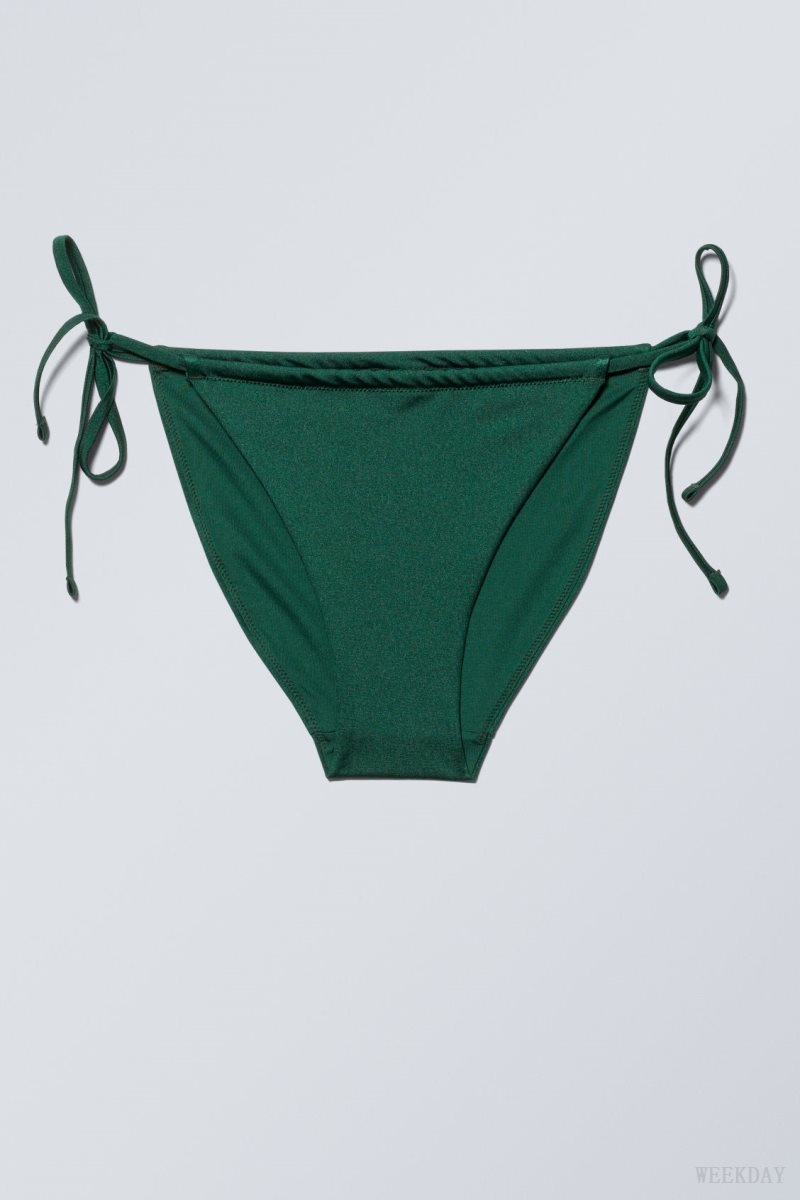 Weekday Breeze String ビキニ Bottoms 水着 レディース 暗緑 Japan | D9R-0603