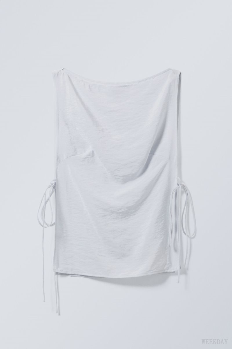 Weekday Cintia Tank Top タンクトップ レディース ライトグレー Japan | K5G-2328