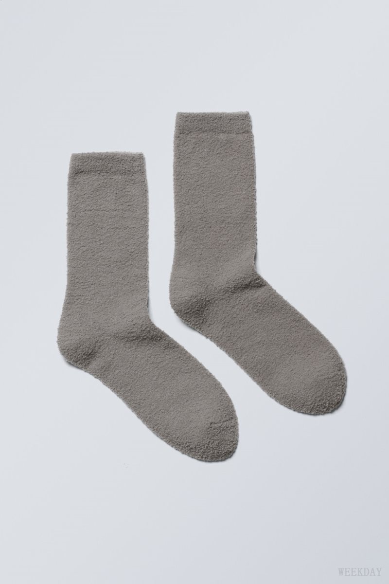 Weekday Cosy Socks ソックス レディース グレー Japan | X7Q-4829