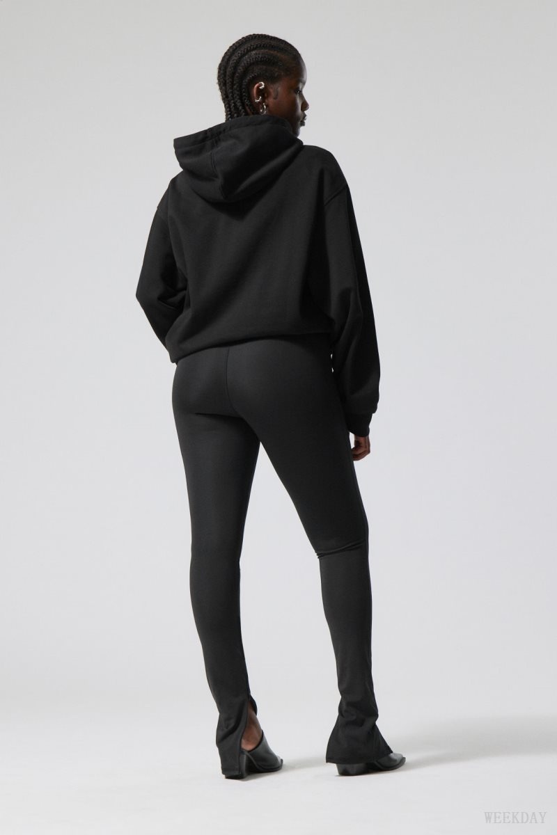 Weekday Drew Zip Tights ズボン レディース 黒 Japan | Z9D-8130