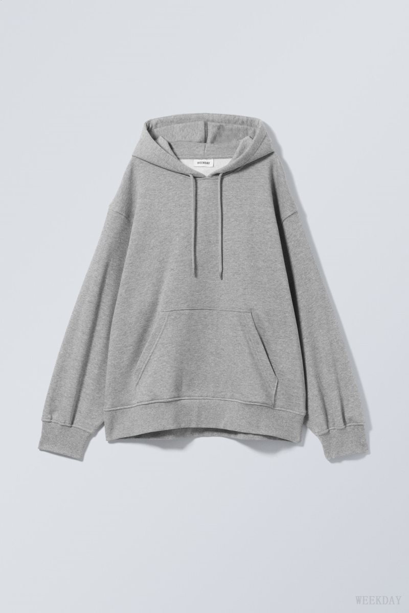 Weekday Essence Relaxed Hoodie パーカー レディース グレー Japan | C5Q-8820