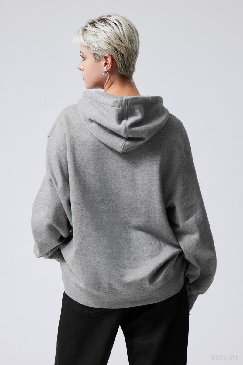 Weekday Essence Relaxed Hoodie パーカー レディース グレー Japan | C5Q-8820