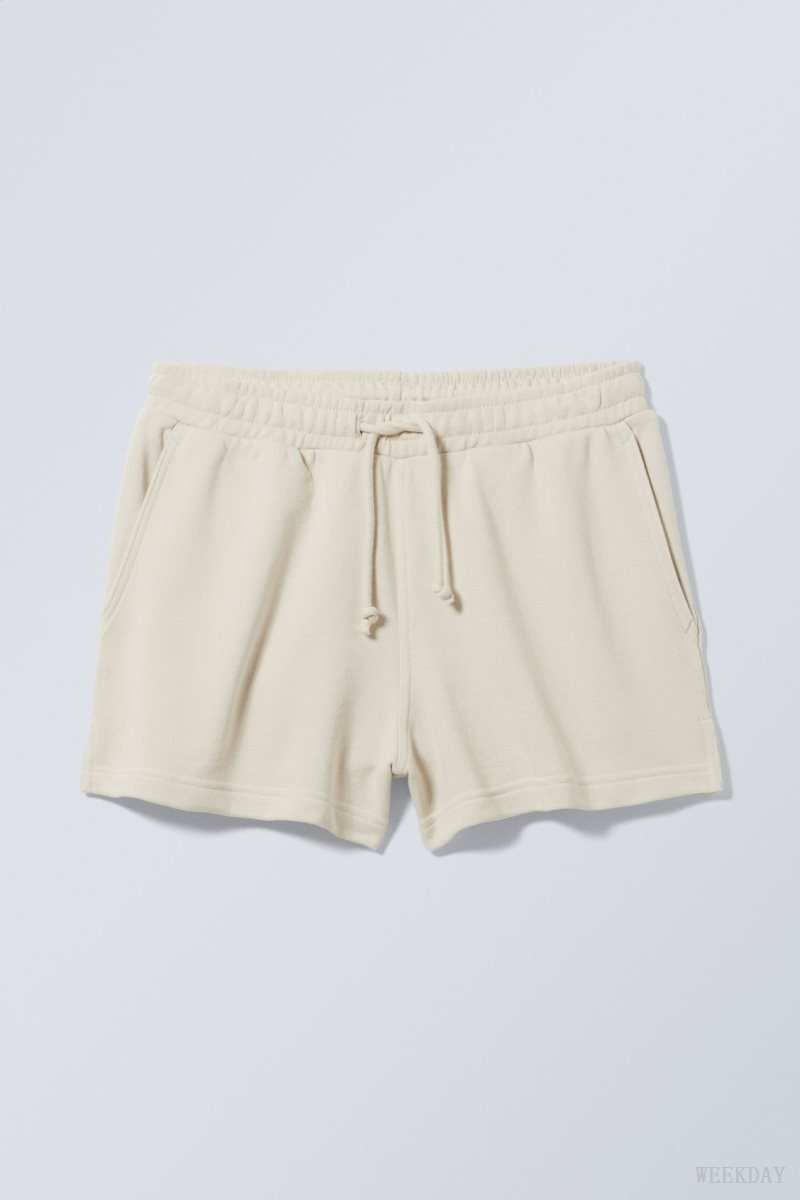 Weekday Essence Standard Sweatshorts ショートパンツ レディース 白 Japan | D4D-0285