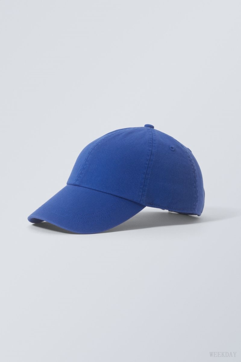 Weekday Essential Washed Cap ハット メンズ 深い青 Japan | I8R-0554