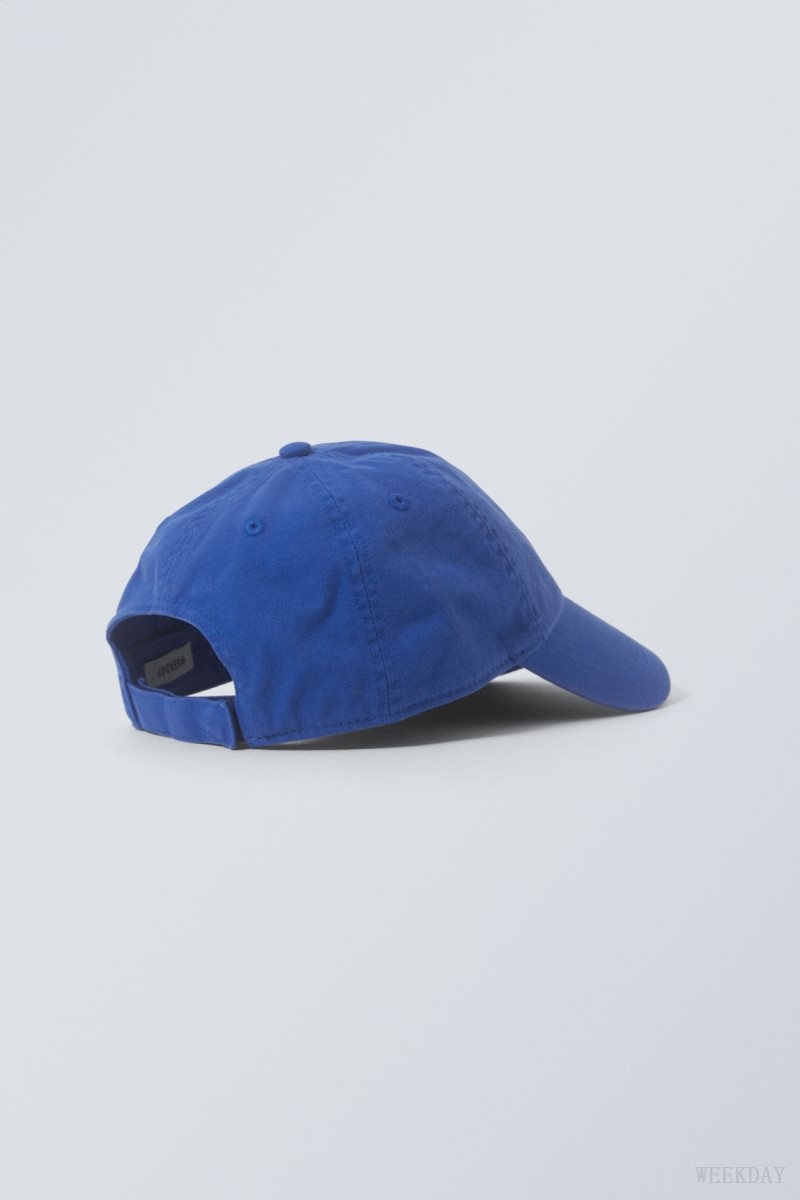 Weekday Essential Washed Cap ハット メンズ 深い青 Japan | I8R-0554