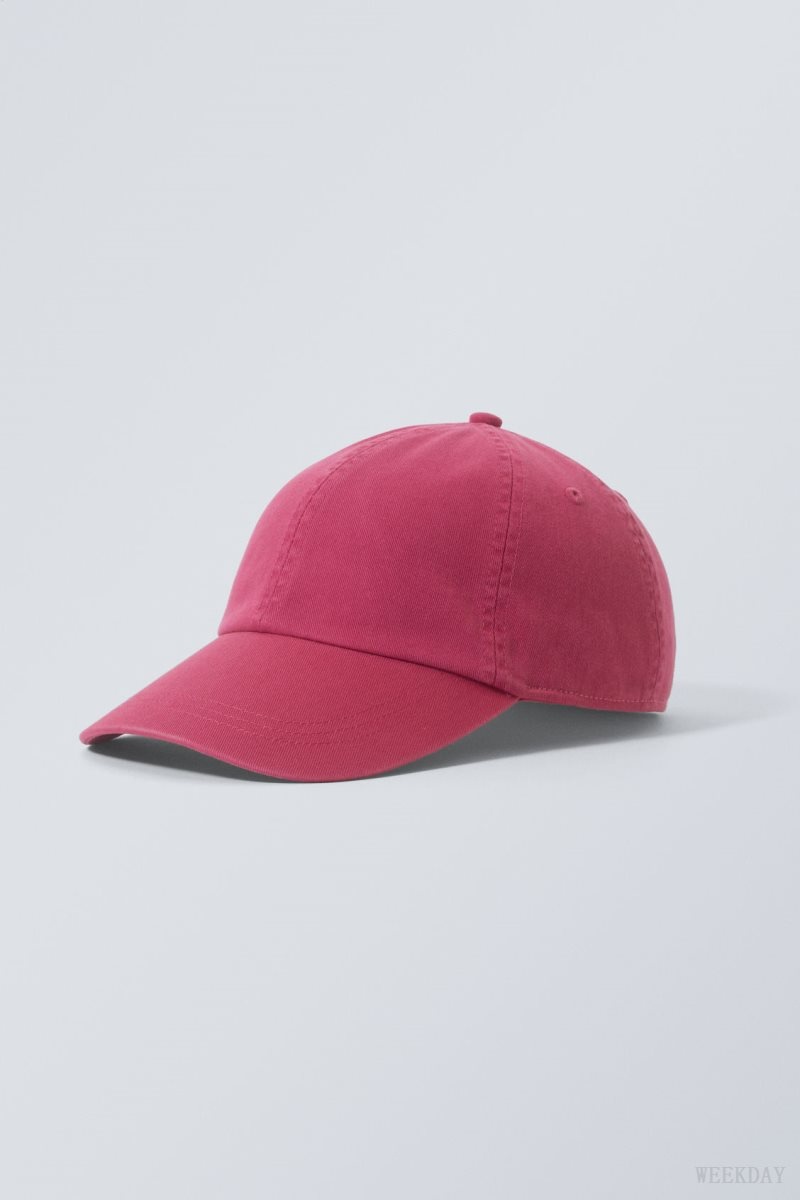 Weekday Essential Washed Cap ハット メンズ ピンク Japan | O6N-9089