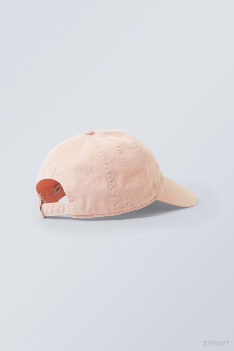 Weekday Essential Washed Cap ハット メンズ ピンク Japan | S4W-7748