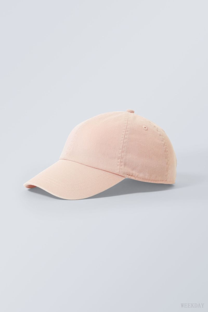 Weekday Essential Washed Cap ハット メンズ ピンク Japan | S4W-7748