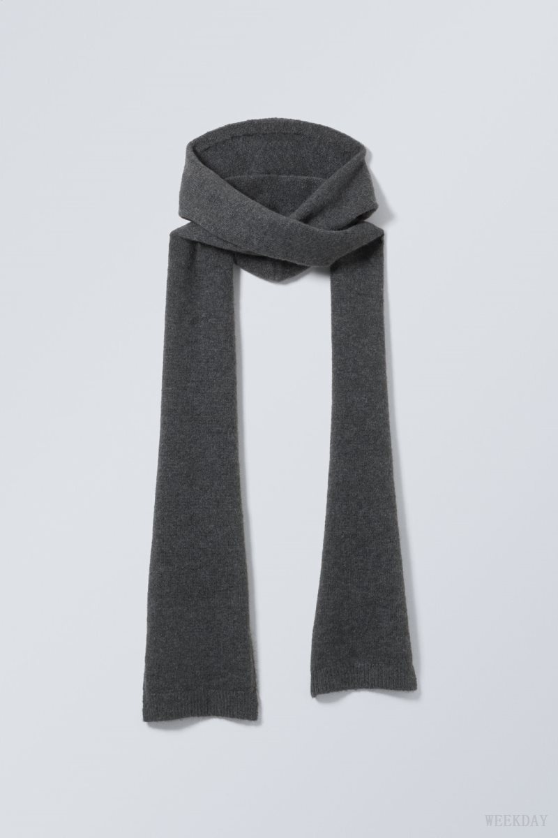 Weekday Hood Scarf スカーフ レディース 暗グレー Japan | X0F-9691