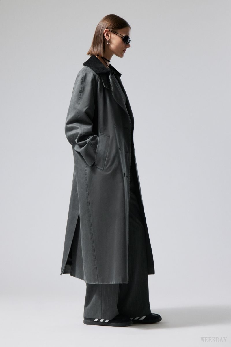 Weekday Jones Waxed Coat コート レディース 暗緑 Japan | L4T-6727