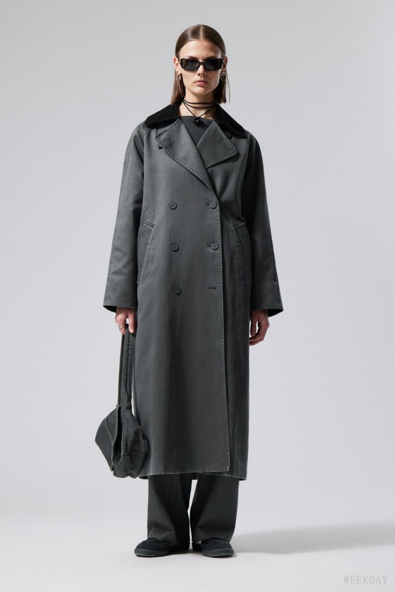 Weekday Jones Waxed Coat コート レディース 暗緑 Japan | L4T-6727