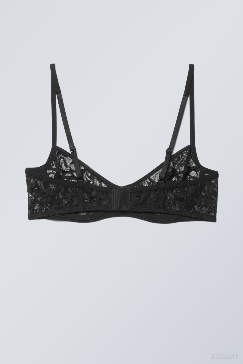 Weekday Lucy レース Underwire Bra ブラ レディース 黒 Japan | I3D-8065