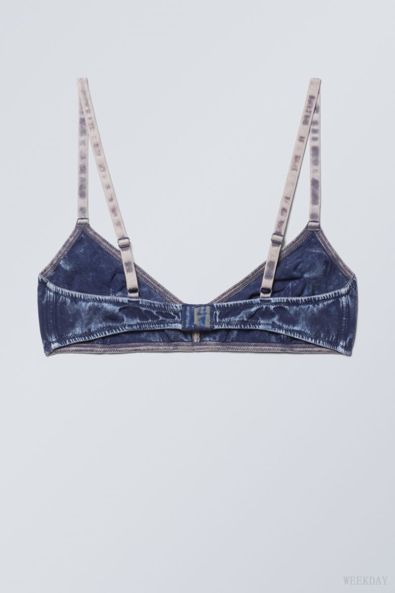 Weekday Miley Washed Cotton Bra ブラ レディース 青 Japan | W8Y-3260