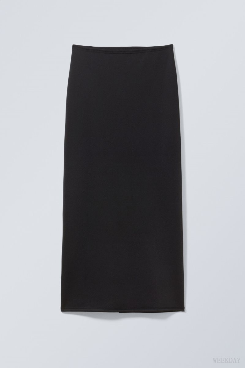 Weekday Minimal Long Skirt スカート レディース 黒 Japan | J2J-2556