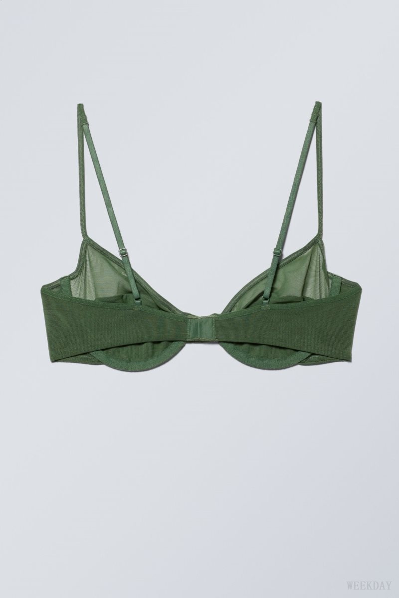 Weekday Molly Underwire Bra ブラ レディース 暗緑 Japan | Z6F-3803