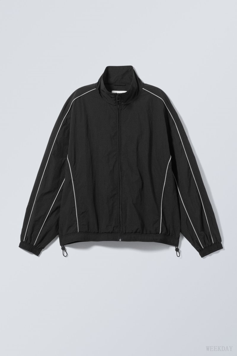 Weekday Nera Windbreaker Jacket ジャケット レディース 黒 Japan | U5D-3523