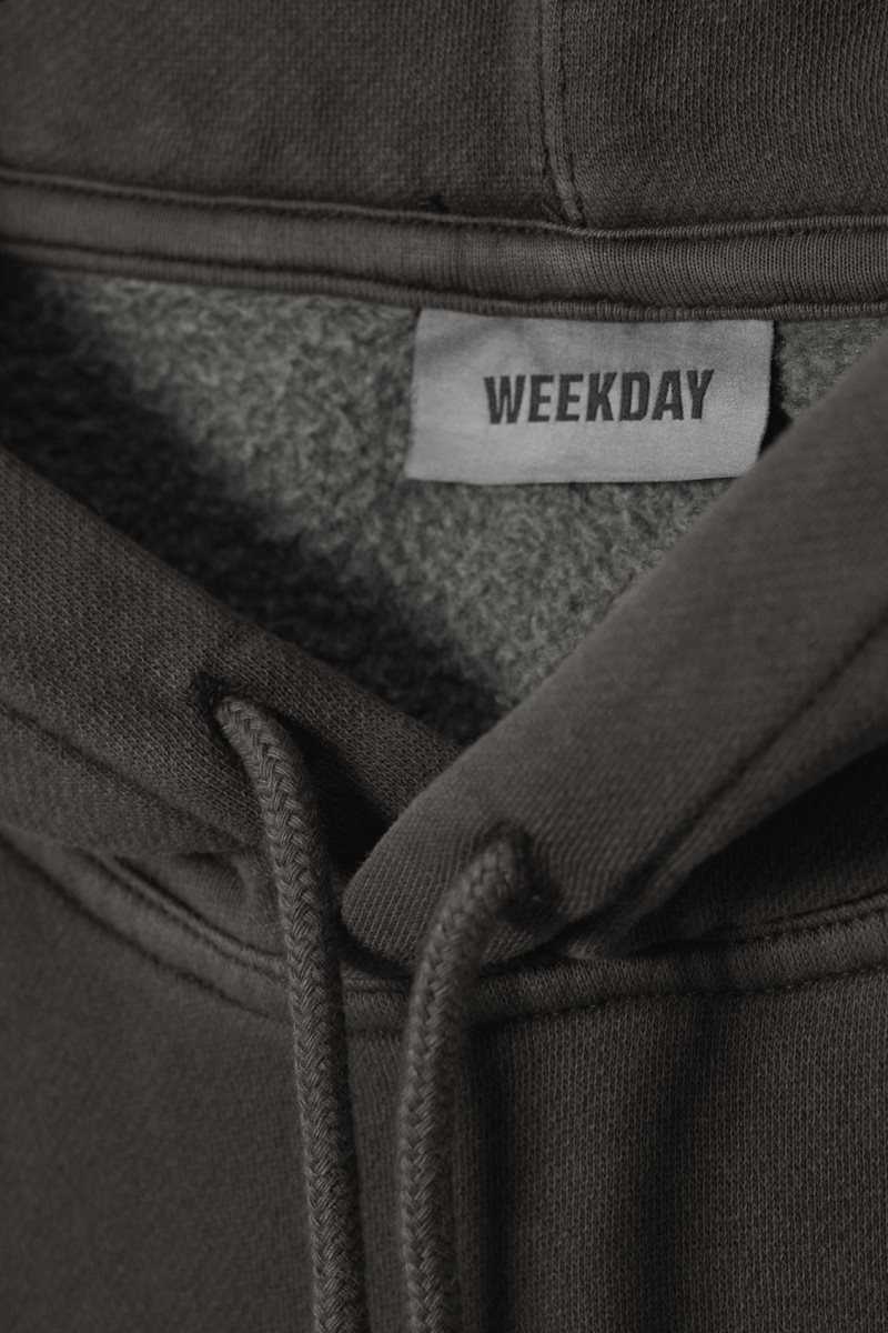 Weekday Oversized Heavyweight Hoodie パーカー レディース 黒 Japan | S1K-2582