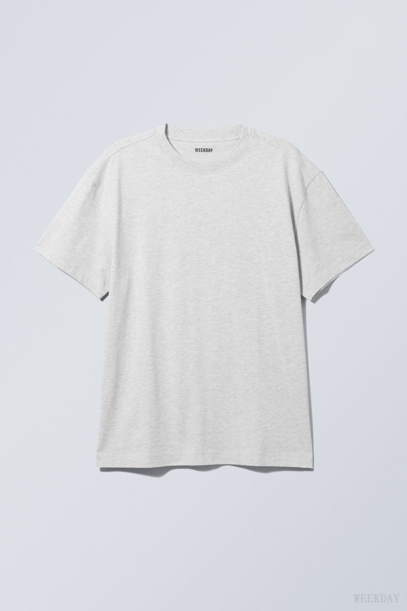 Weekday Oversized Heavyweight T-shirt Tシャツ メンズ グレー Japan | B8T-1745