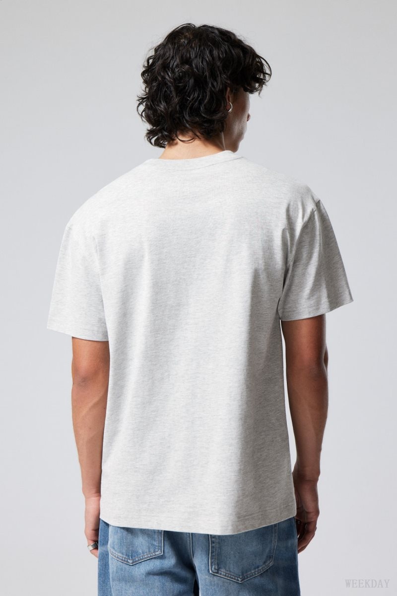 Weekday Oversized Heavyweight T-shirt Tシャツ メンズ グレー Japan | B8T-1745