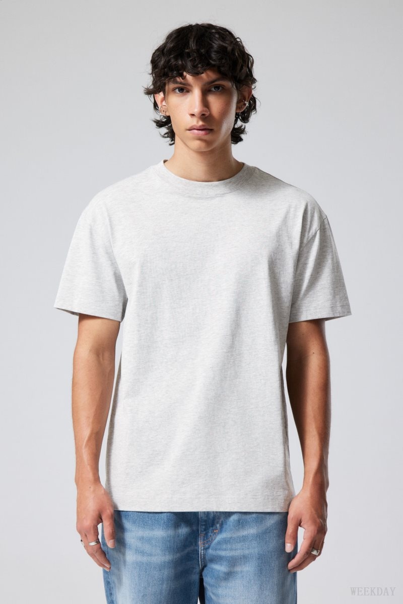 Weekday Oversized Heavyweight T-shirt Tシャツ メンズ グレー Japan | B8T-1745