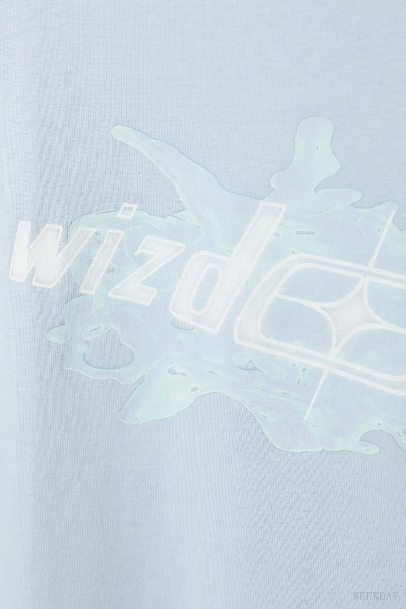 Weekday Oversized グラフィック Printed T-shirt Tシャツ メンズ Wizdom Japan | A9L-9621