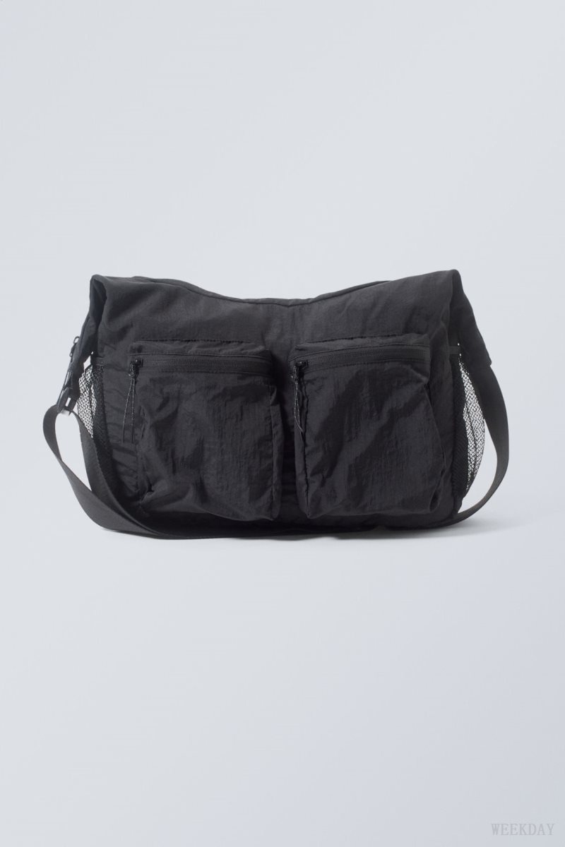 Weekday Pocket Crossbody Bag バッグ レディース 黒 Japan | X5Y-3756