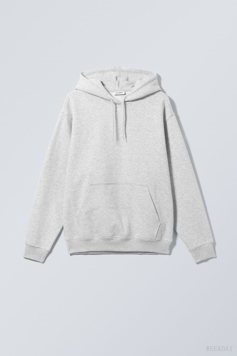 Weekday Relaxed Heavy Hoodie パーカー メンズ グレー Japan | B2X-5559