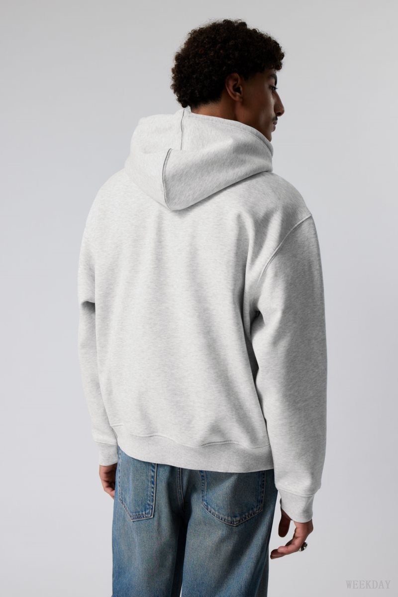 Weekday Relaxed Heavy Hoodie パーカー メンズ グレー Japan | B2X-5559