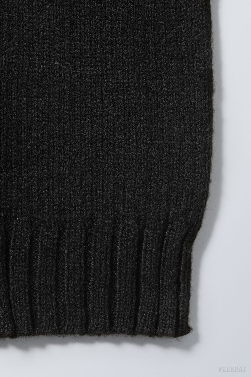 Weekday Rib Knit Leg Warmers ソックス レディース 黒 Japan | G9U-3297