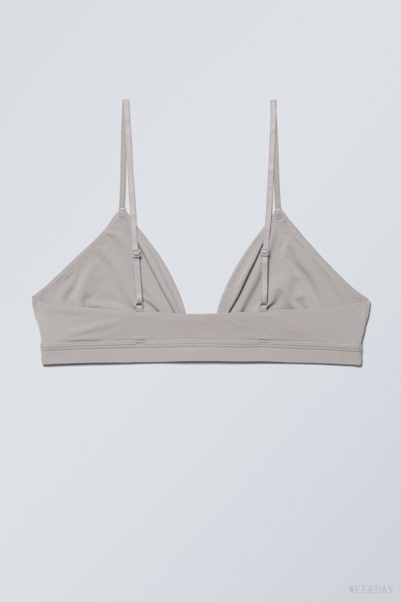 Weekday Soft Triangle Bralette Soul ランジェリー レディース ライトグレー Japan | Z7A-3061