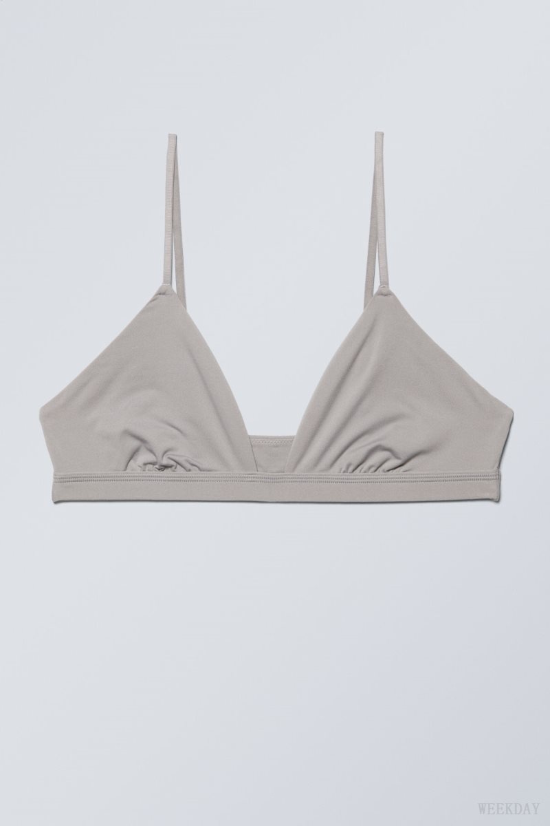 Weekday Soft Triangle Bralette Soul ランジェリー レディース ライトグレー Japan | Z7A-3061