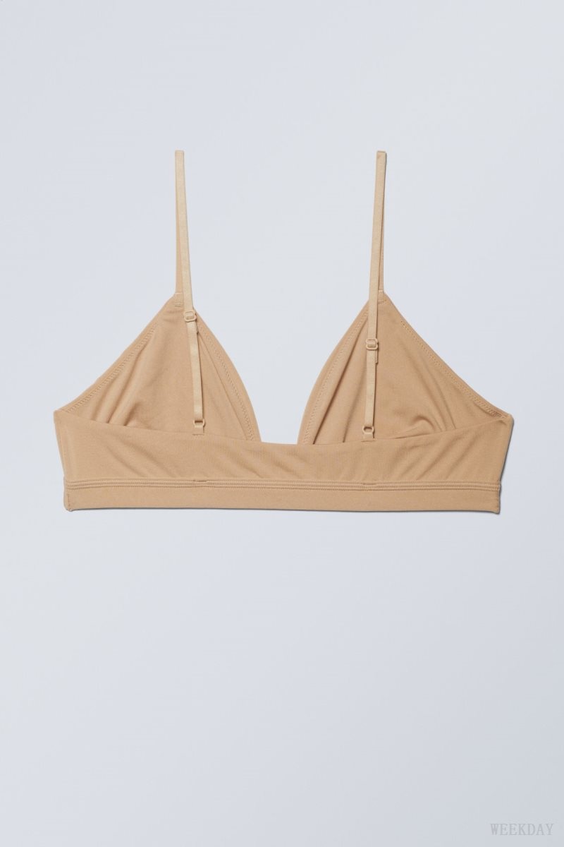 Weekday Soft Triangle Bralette Soul ランジェリー レディース ベージュ Japan | E7D-9089